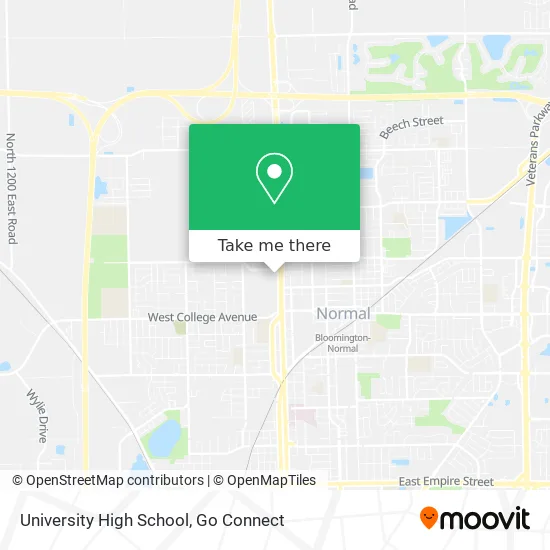 University High School map