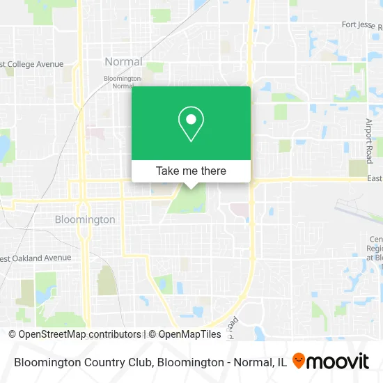 Bloomington Country Club map