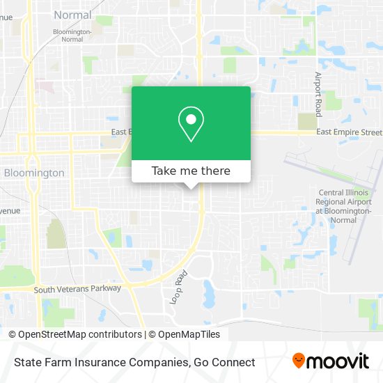 State Farm Insurance Companies map