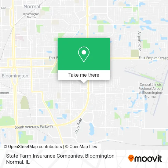 State Farm Insurance Companies map