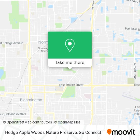 Hedge Apple Woods Nature Preserve map