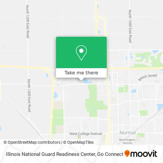 Illinois National Guard Readiness Center map