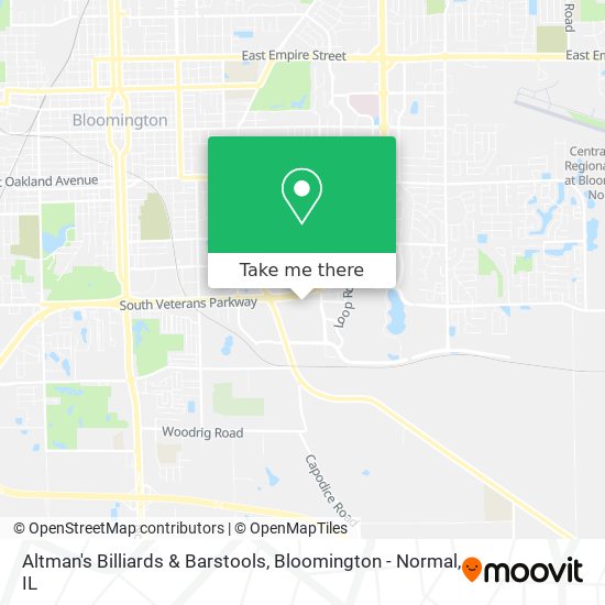 Altman's Billiards & Barstools map
