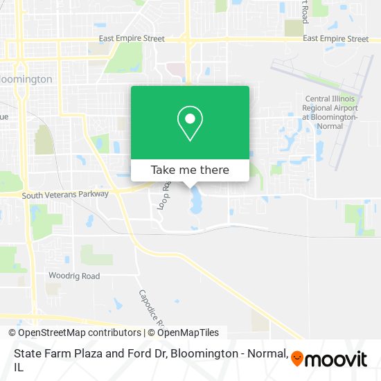 State Farm Plaza and Ford Dr map