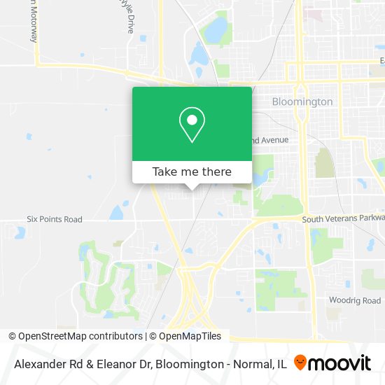 Alexander Rd & Eleanor Dr map