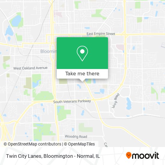Twin City Lanes map