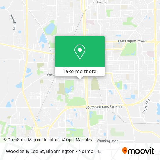 Wood St & Lee St map