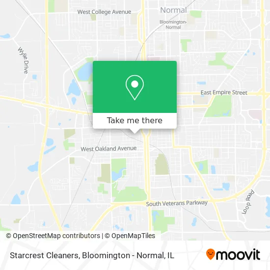 Starcrest Cleaners map