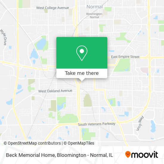 Beck Memorial Home map