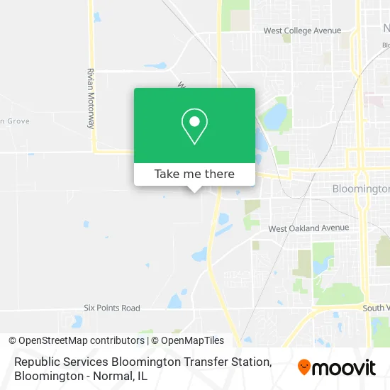 Mapa de Republic Services Bloomington Transfer Station