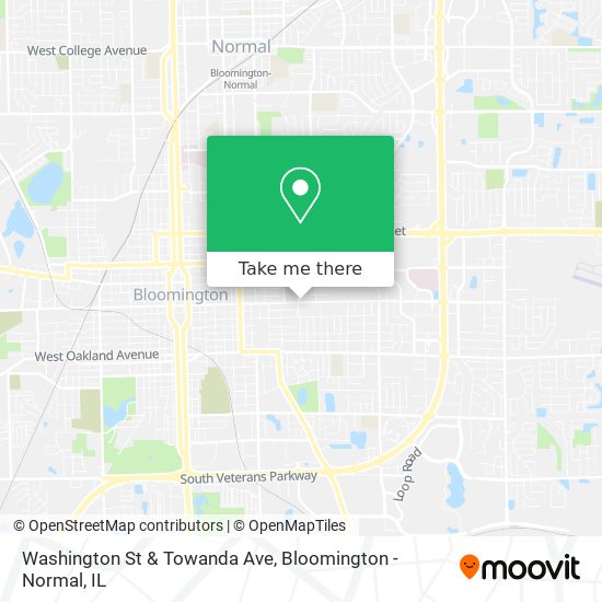 Washington St & Towanda Ave map