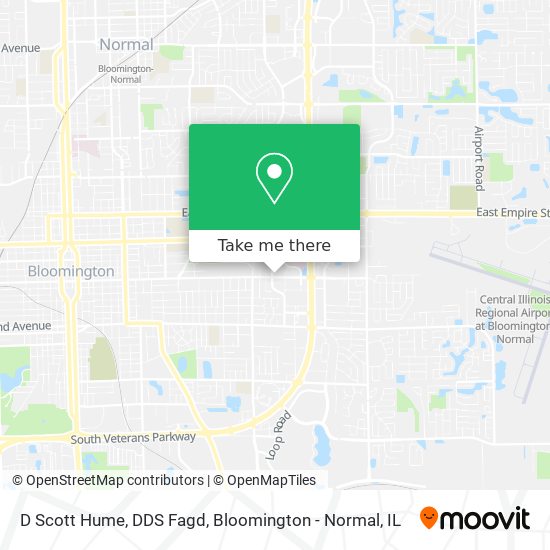D Scott Hume, DDS Fagd map