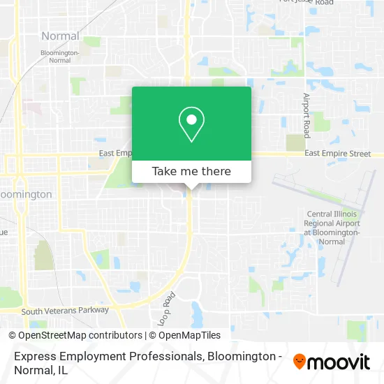 Express Employment Professionals map