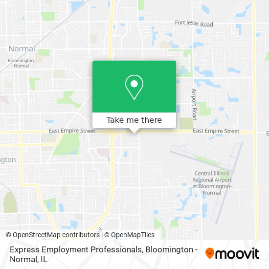 Express Employment Professionals map