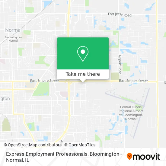 Express Employment Professionals map