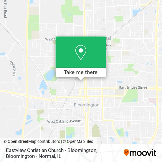 Mapa de Eastview Christian Church - Bloomington