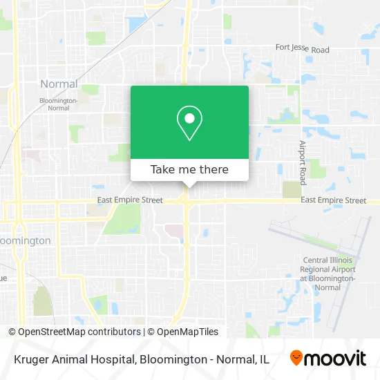 Kruger Animal Hospital map