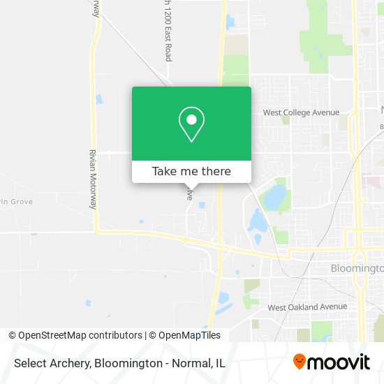 Select Archery map
