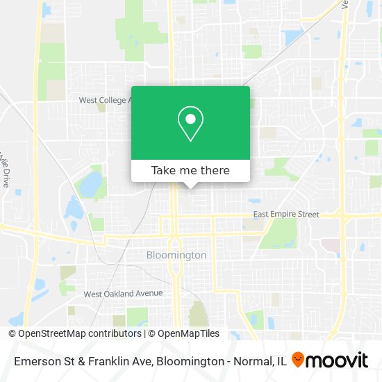 Emerson St & Franklin Ave map