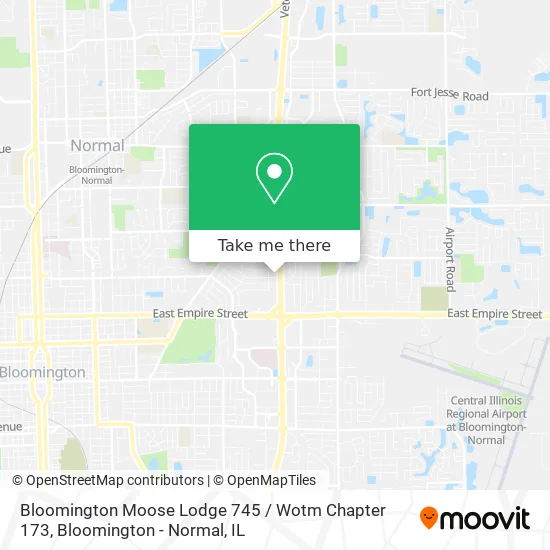 Bloomington Moose Lodge 745 / Wotm Chapter 173 map