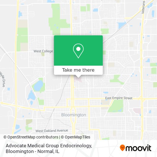 Advocate Medical Group Endocrinology map