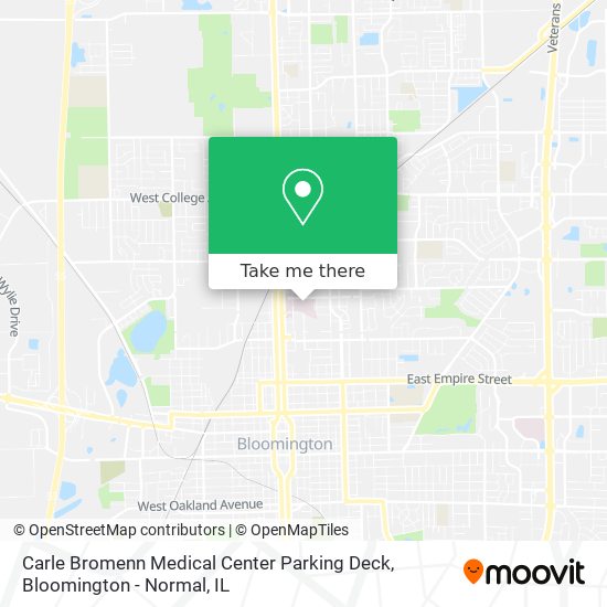 Carle Bromenn Medical Center Parking Deck map
