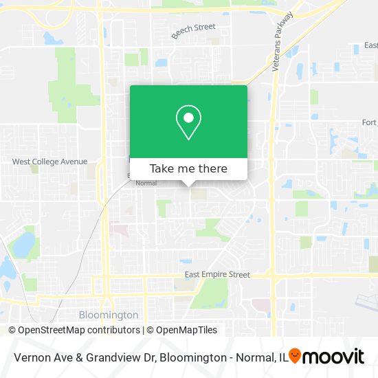 Vernon Ave & Grandview Dr map