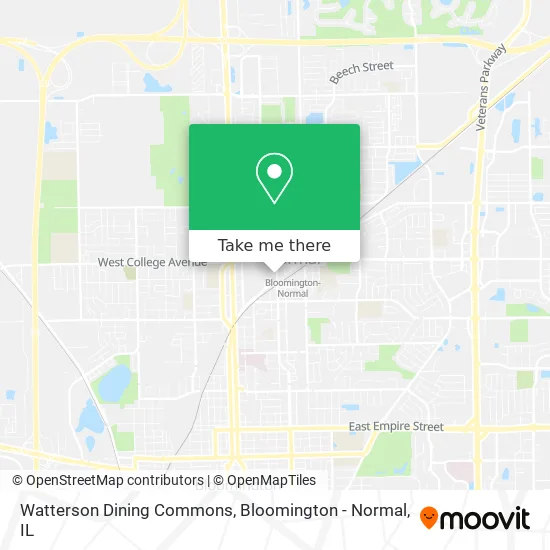 Mapa de Watterson Dining Commons