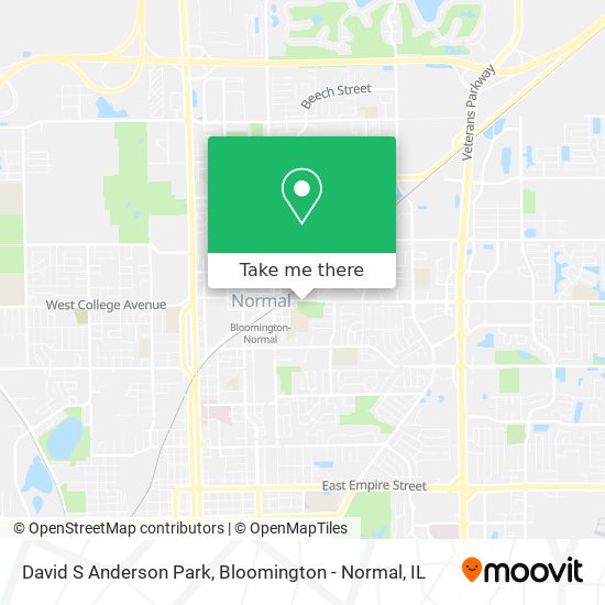 David S Anderson Park map