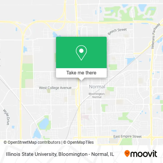Illinois State University map