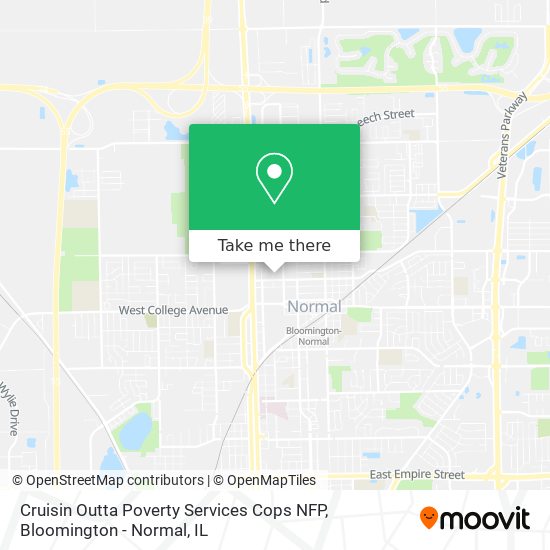 Cruisin Outta Poverty Services Cops NFP map