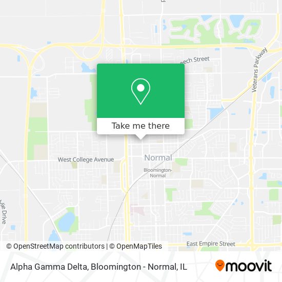 Mapa de Alpha Gamma Delta
