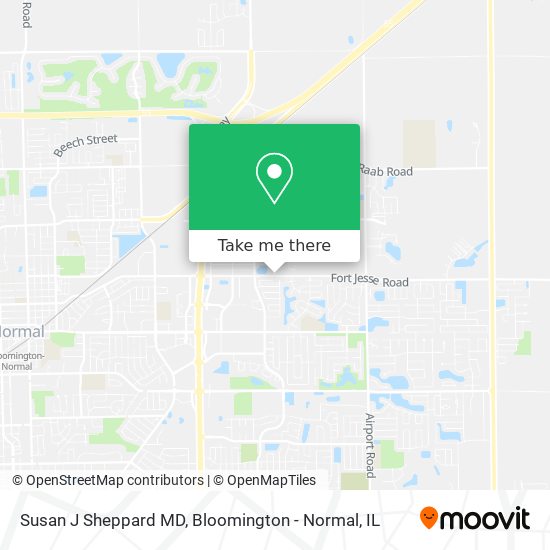 Susan J Sheppard MD map