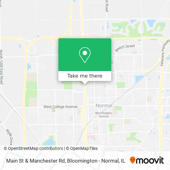 Main St & Manchester Rd map