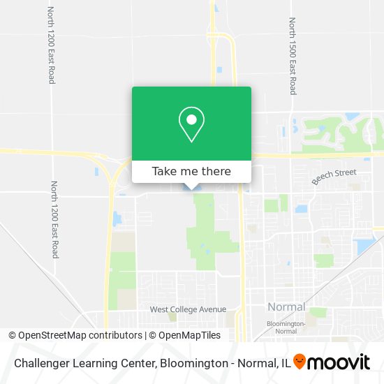 Challenger Learning Center map