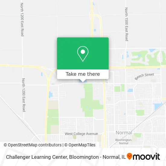 Challenger Learning Center map