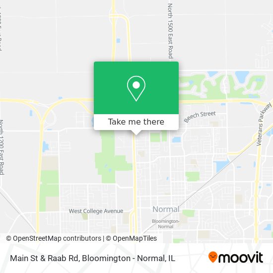 Main St & Raab Rd map