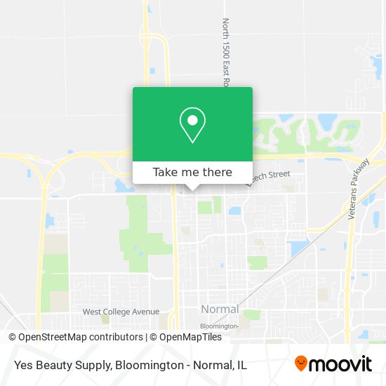 Yes Beauty Supply map