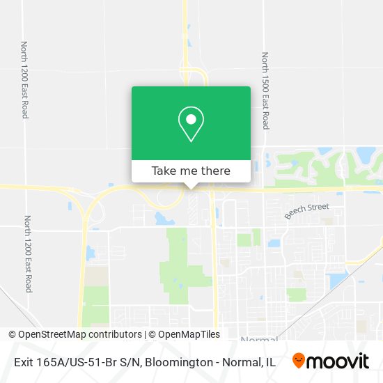 Exit 165A/US-51-Br S/N map