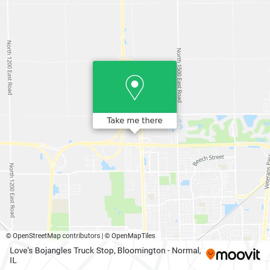 Mapa de Love's Bojangles Truck Stop