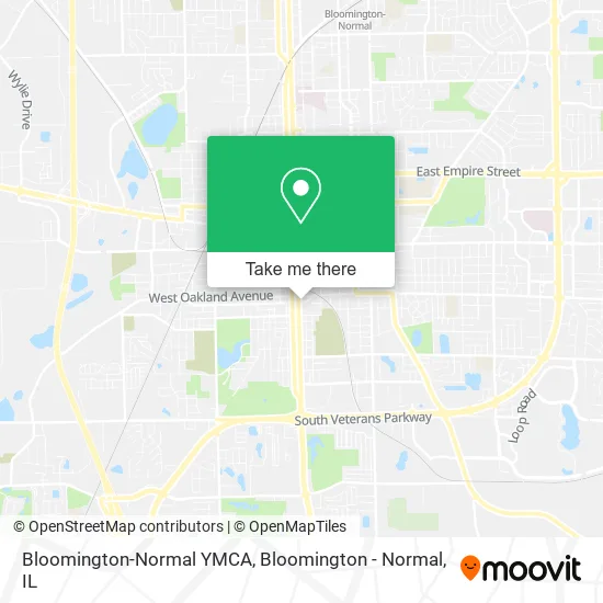 Bloomington-Normal YMCA map