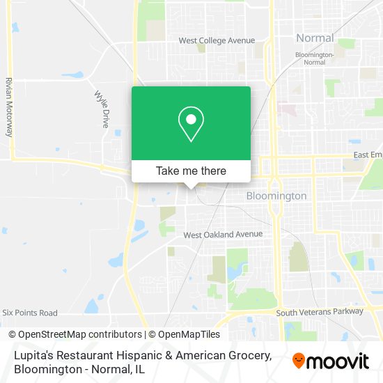 Mapa de Lupita's Restaurant Hispanic & American Grocery