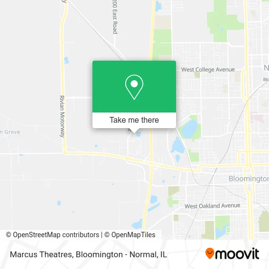 Marcus Theatres map