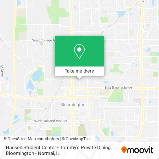 Hansen Student Center - Tommy's Private Dining map
