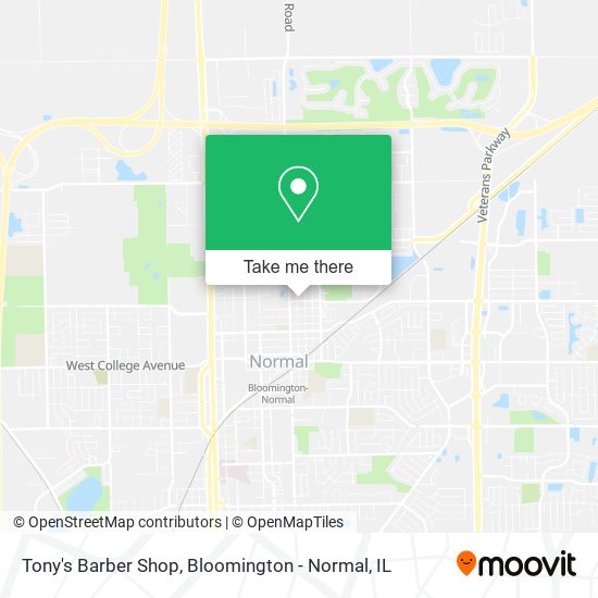 Tony's Barber Shop map