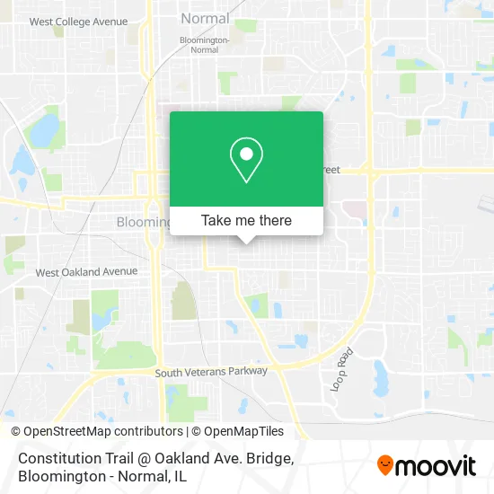 Constitution Trail @ Oakland Ave. Bridge map