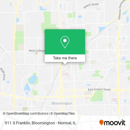 911 S Franklin map