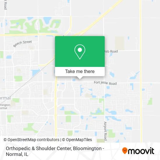 Orthopedic & Shoulder Center map