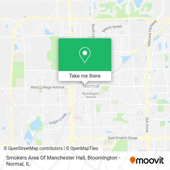 Smokers Area Of Manchester Hall map
