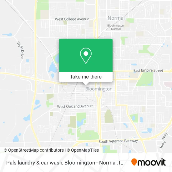 Pals laundry & car wash map